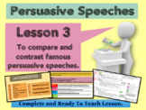 PERSUASIVE SPEECHES - GRADE 5 - Lesson 3 - Analyzing famou