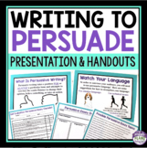PERSUASIVE WRITING PRESENTATION & HANDOUTS