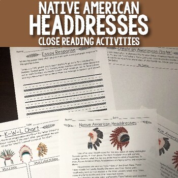 Preview of Persuasive Writing - Native American Headdress Appropriation Activity
