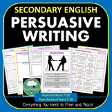 PERSUASIVE WRITING Unit SECONDARY ENGLISH Persuasive Language