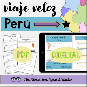 Preview of PERU Comprehensible Spanish Readings Viaje Veloz South America CI readings