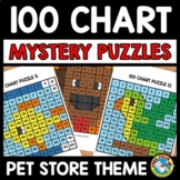 100 CHART MYSTERY PICTURE PUZZLES PETS MATH ACTIVITY KINDE