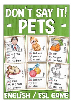 Pets In English  Guessing Game 