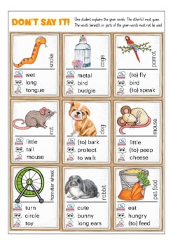 Pets In English, Guessing Game