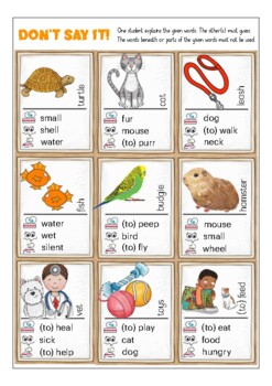Pets In English  Guessing Game 
