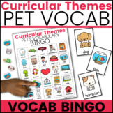 PETS Vocabulary Bingo for Speech Therapy | Curricular Themes