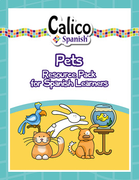 Preview of PETS thematic Spanish learning pack for Elementary Spanish learners