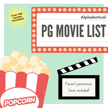 Preview of PG Movie List & Parent Permission Form