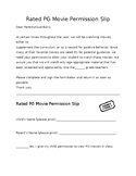 PG Movie Permission Slip ENG & SPAN