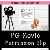 PG Movie Permission Slip Form