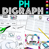 PH Digraph Beginning, Middle and Ending Sounds Phonics Worksheets