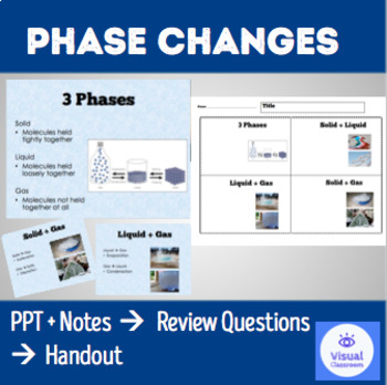 Amplify Science- Phase Change Short Story Unit Review Activity