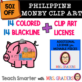 Preview of PHILIPPINE MONEY CLIPART and ADDITIONAL LICENSE FOR MOVABLE PIECES BUNDLE