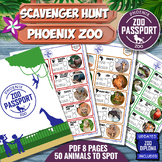 PHOENIX ZOO Passport Game - SCAVENGER HUNT - ZOO DIPLOMA