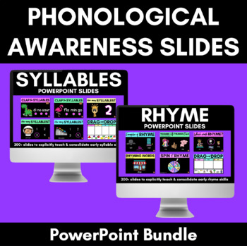 Preview of RHYME & SYLLABLES LESSON BUNDLE