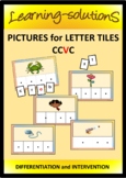 CCVC PICTURES for Letter Tiles Phonemic Dev't - 110 Pictures+
