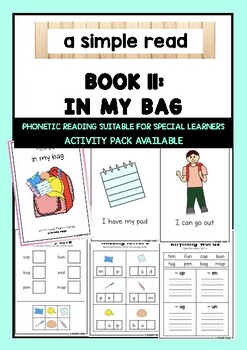 Preview of PHONETIC STORYBOOK & ACTIVITY 11: IN THE BAG [SUITABLE FOR SPECIAL LEARNERS]