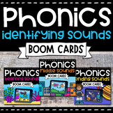 PHONICS BUNDLE: Beginning, Middle & Ending Sounds  |  Boom Cards