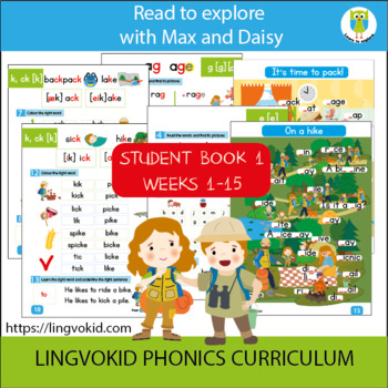 Preview of PHONICS CURRICULUM/ Read to explore with Max and Daisy/Student book 1