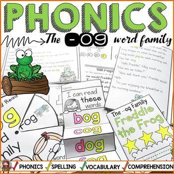 PHONICS: CVC SHORT VOWEL O: THE -OG WORD FAMILY by Teach To Tell