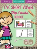 PHONICS: CVC Short Vowel Clip Cards