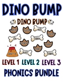 PHONICS FUN - DINO BUMP GAME BUNDLE - LEVELS 1-3 - CENTERS