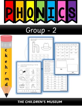 Preview of PHONICS - GROUP 2 (c, k, ck, e, h, r, m, d)
