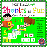 (1A-E) PHONICS IS FUN s a t p i n (BUNDLE) INTERACTIVE DIS