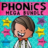 PHONICS MEGA BUNDLE Blends, Digraphs, Diphthongs, Bossy R, CVC & more!