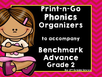 Preview of PHONICS ORGANIZERS to accompany BENCHMARK ADVANCE GRADE 2