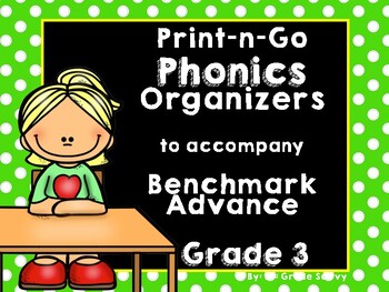 Preview of PHONICS ORGANIZERS to accompany BENCHMARK ADVANCE GRADE 3