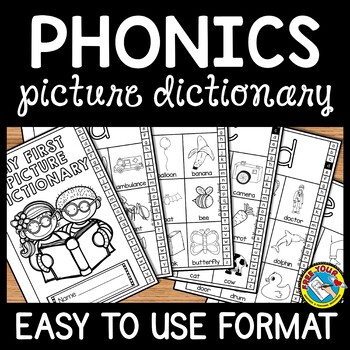 Alphabet Picture Dictionary / Phonics Initial Sounds (Instant Download) 