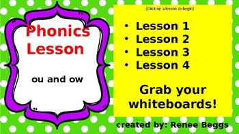 Preview of PHONICS POWER PACK 2: ou, ow