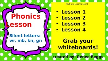 Preview of PHONICS POWER PACK 2: silent letters (kn, wr, mb, gn)