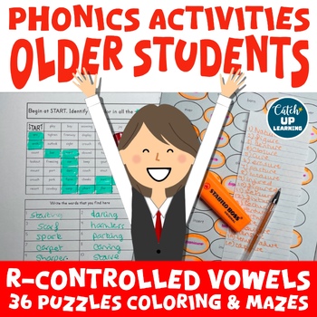 Preview of Phonics Spelling Puzzle Activities Older Struggling Readers EFL/ELL Dyslexia