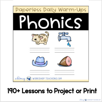 Preview of PHONICS Unit 4 Paperless Daily Warm Up Lessons