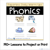 PHONICS Unit 4 Paperless Daily Warm Up Lessons