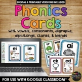 PHONICS Posters and Cards PHONOGRAMS Blends Digraphs Print