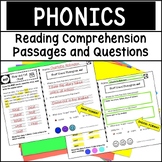 PHONICS Reading Comprehension Passages and Questions Worksheets