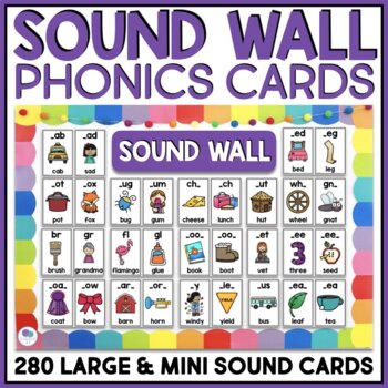 Preview of Science Of Reading Sound Wall Cards Phonics Sound Wall Kindergarten First Grade