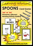 Long E PHONICS/SPELLING Game: SPOONS 'ea' or 'ee' - Design