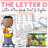 Letter of the Week Alphabet Letter Activities Letter D Pri