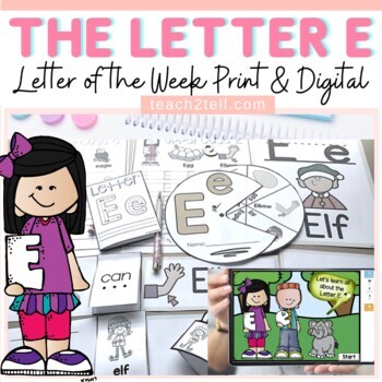 Letter E print