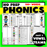 PHONICS: Vowel Teams Part 2 (5-10 Weeks)