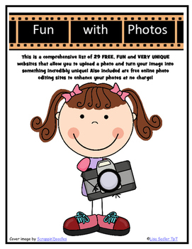 Preview of PHOTO EDITING - Fun with Photos-FREE Website List (UPDATED)