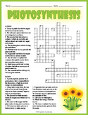 PHOTOSYNTHESIS & CELLULAR RESPIRATION Crossword Puzzle Wor