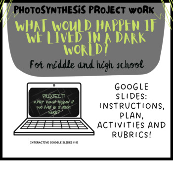 Preview of PHOTOSYNTHESIS PROJECT WORK: A dark world (Google Slides)