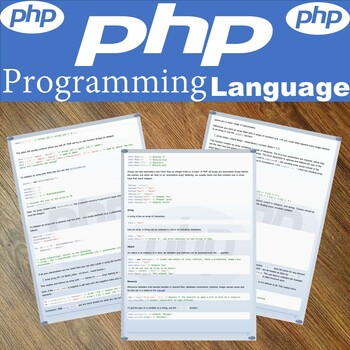 Preview of PHP for computer Science Programming and Coding Complete Curriculum