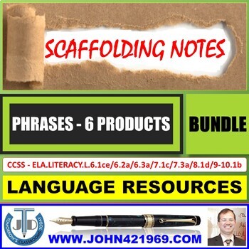 Preview of PHRASES - SCAFFOLDING NOTES - BUNDLE