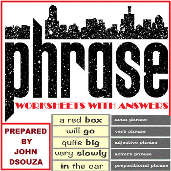 Preview of PHRASES - WORKSHEETS WITH ANSWERS - BUNDLE